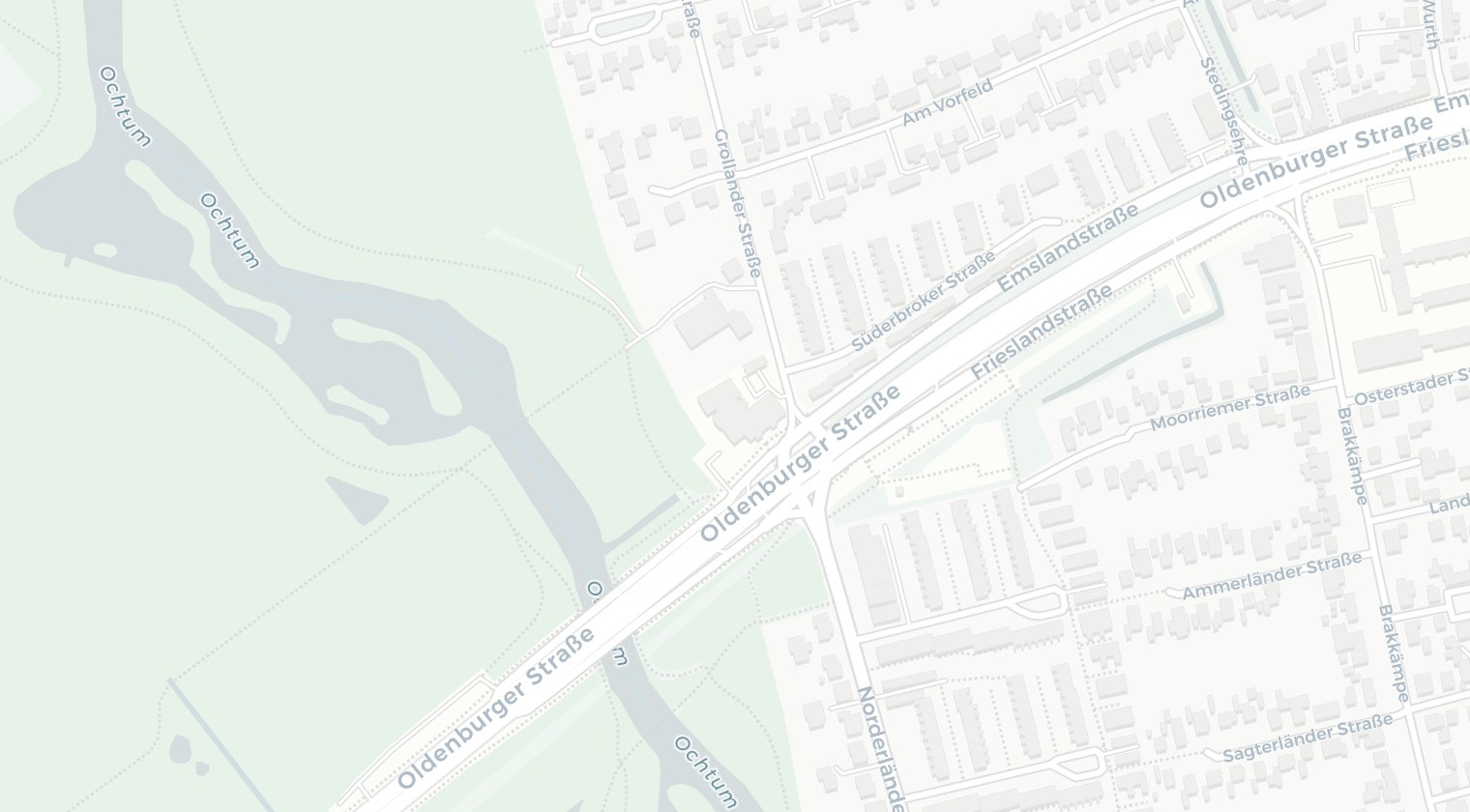 Map showing the location of Hotel Robben in Bremen-Grolland